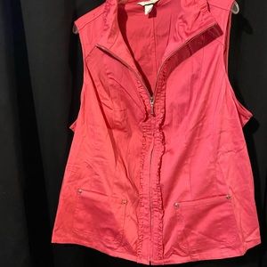Cj Banks 2X Womens Pink Vest